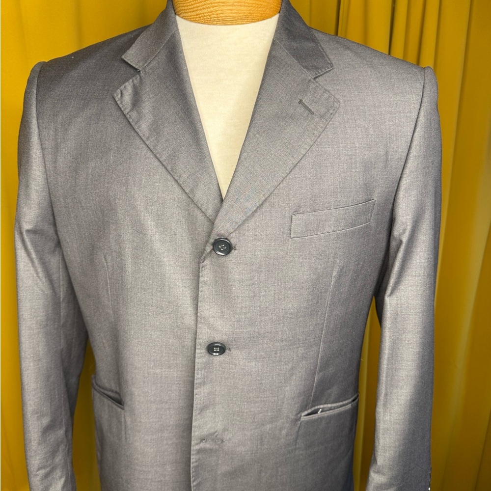 Elegant Gulliano Couture Charcoal Suit Jacket for Men